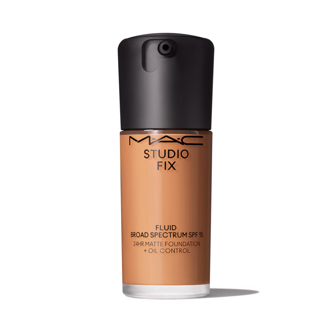 Image of MAC Cosmetics Studio Fix Fluid SPF 15 24HR Matte Foundation + Oil Control.